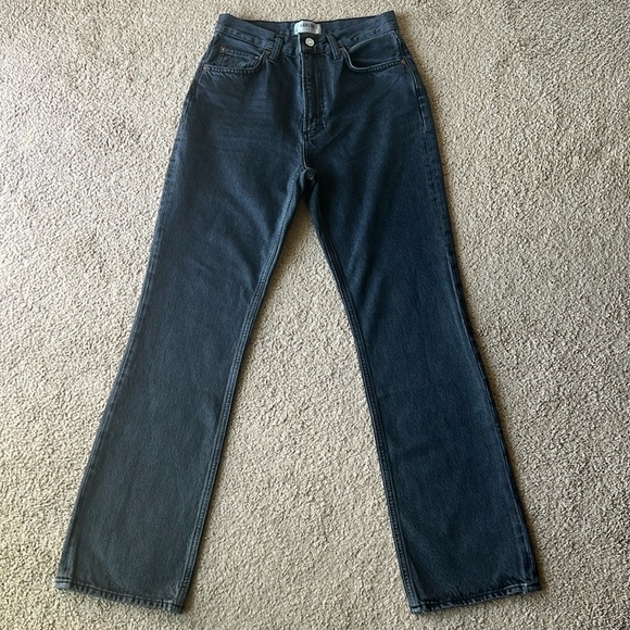 Agolde High Rise Vintage Bootcut Jean in Percolate Black - Picture 5 of 14
